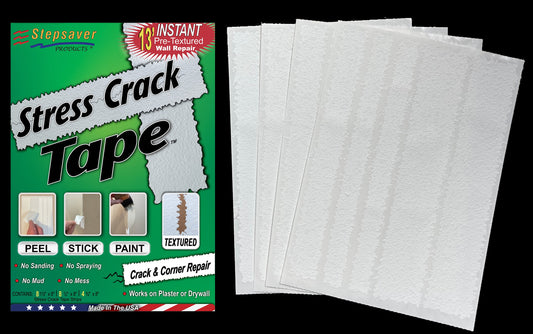 USA Made Self-Adhesive Stress Crack Tape 12' repair pack