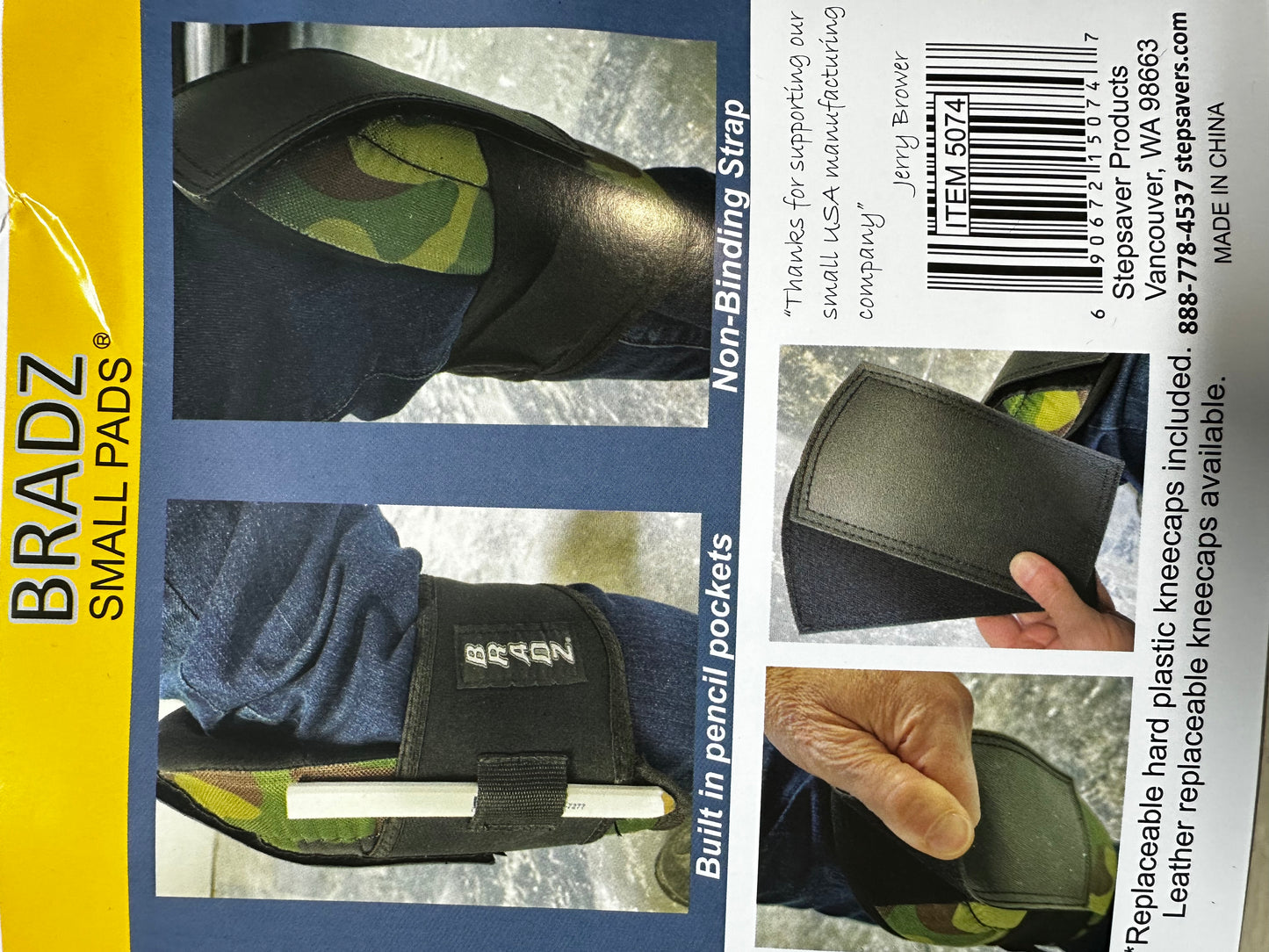 Bradz Standard Style Camo Kneepads
